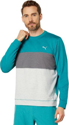 PUMA GOLF Men's Cloudspun Colorblock Crewneck in Saudi Arabia