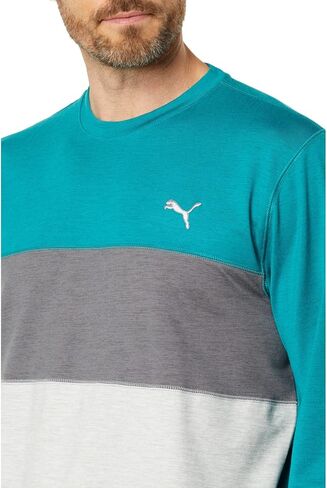 PUMA GOLF Men's Cloudspun Colorblock Crewneck in Saudi Arabia