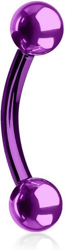 الإلهام Dezigns 14G Titanium IP أكثر من 316L من الفولاذ المقاوم للصدأ الجراحي المنحني - يُباع بشكل فردي in Kuwait