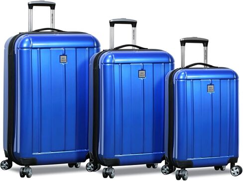 World Traveler Contour 3-Piece Hardside Spinner Luggage Set with TSA Lock, Apple Green, One Size in Saudi Arabia