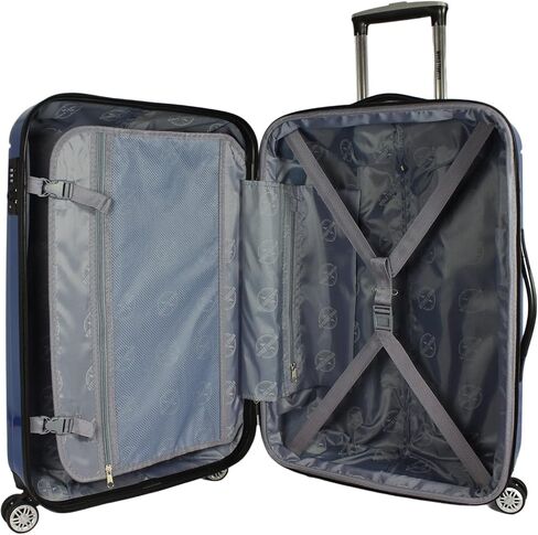 World Traveler Contour 3-Piece Hardside Spinner Luggage Set with TSA Lock, Apple Green, One Size in Saudi Arabia