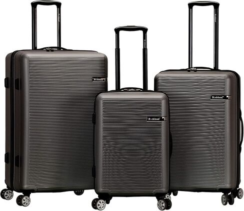 Rockland Skyline Hardside Spinner Wheel Luggage, Blue, 3-Piece Set (20/24/28) in Saudi Arabia