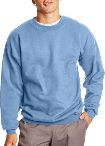 Hanes Men's Ultimate Cotton Heavyweight, Light Blue, Small in Saudi Arabia