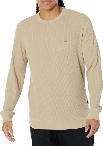 Quiksilver mens Quiksilver Men's Flanders Waffle Crew Neck Pullover Sweatshirt Sweater in Saudi Arabia