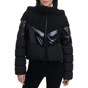 DKNY Women's Mix Media Puffer Jacket in Saudi Arabia