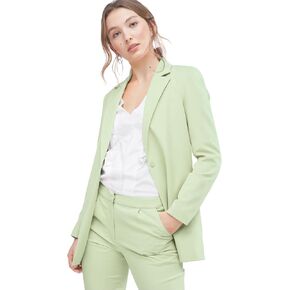 EXTRO&VERT Boyfriend Blazer Jackets for Women Single Button Side Pockets Suit Jacket for Casual Business