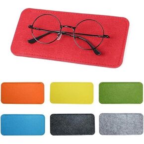 Pack of 7 Soft Glasses Case, Felt Slip In Eyeglasses Case Slim Sunglasses Pouch for Women Men in Saudi Arabia