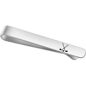 BEKECH Ice Hockey Lovers Gift Hockey Tie Clip Gift for Men Engagement Gift Hockey Father Gift Hockey Man Tie Clip Gift for Field Hockey Players