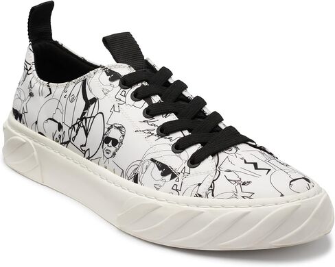 Karl Lagerfeld Paris Men's Logo Rubber Sole Low Top Sneaker in Saudi Arabia