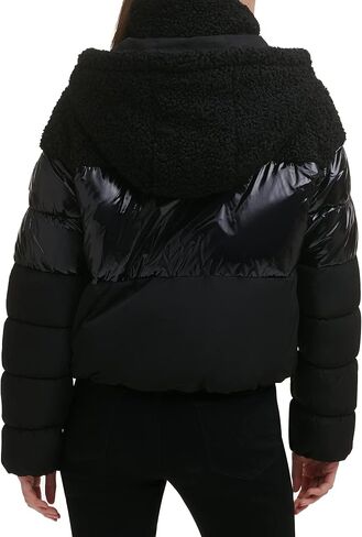DKNY Women's Mix Media Puffer Jacket in Saudi Arabia