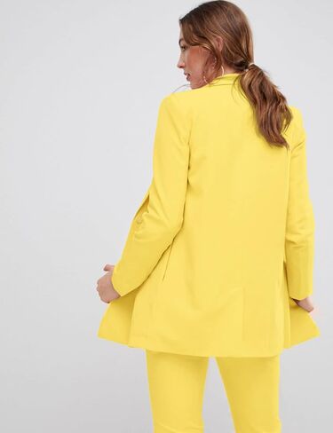سترات EXTRO&VERT Boyfriend Blazer للسيدات بجيوب جانبية بزر واحد وسترة مناسبة للعمل غير الرسمي in Kuwait