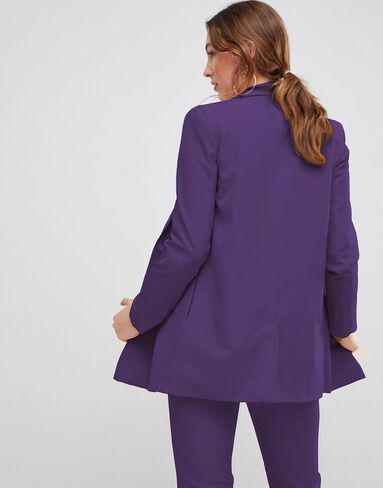 سترات EXTRO&VERT Boyfriend Blazer للسيدات بجيوب جانبية بزر واحد وسترة مناسبة للعمل غير الرسمي in Kuwait