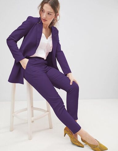 سترات EXTRO&VERT Boyfriend Blazer للسيدات بجيوب جانبية بزر واحد وسترة مناسبة للعمل غير الرسمي in Kuwait