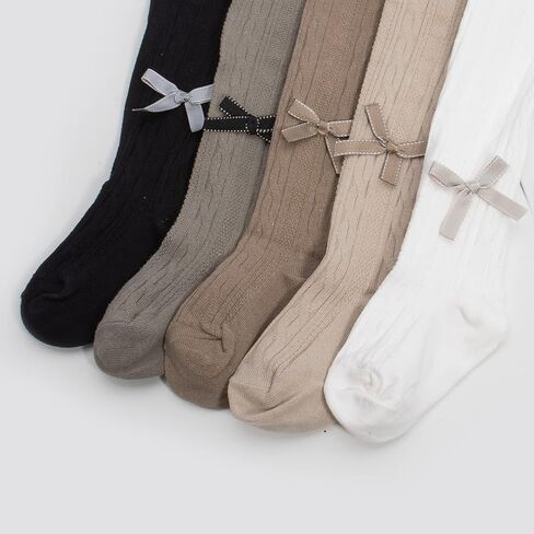 5 قطع من السراويل الضيقة للفتيات الصغيرات مع فيونكة من القطن الصلب الكلاسيكي المرن اللطيف للأطفال in Kuwait