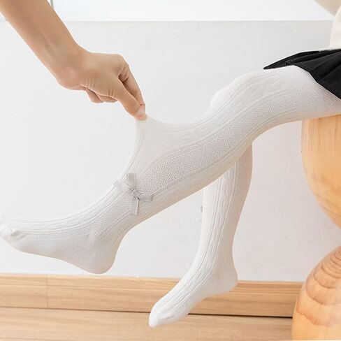 5 قطع من السراويل الضيقة للفتيات الصغيرات مع فيونكة من القطن الصلب الكلاسيكي المرن اللطيف للأطفال in Kuwait