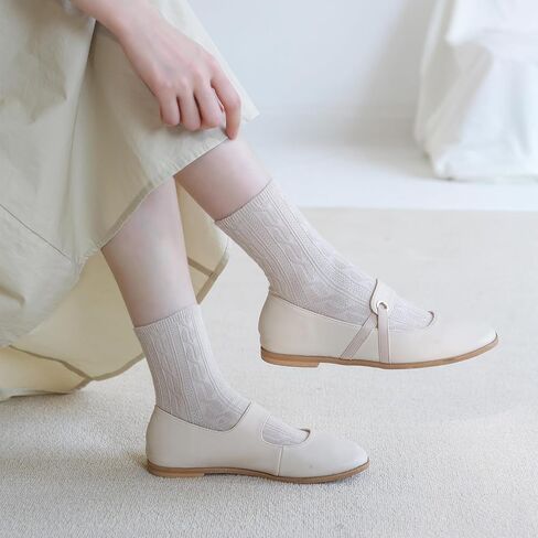 albagu Womens Ruffle Socks Casual Soft Cotton Crew Socks for Women Girls Cute Frilly Ankle Socks 5/6 Pack in Kuwait