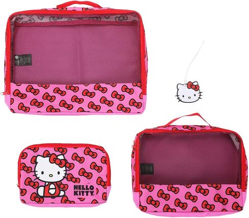 Bioworld Hello Kitty Packing Cube & Hang Tag Set - Cute and Organized Travel! in Saudi Arabia