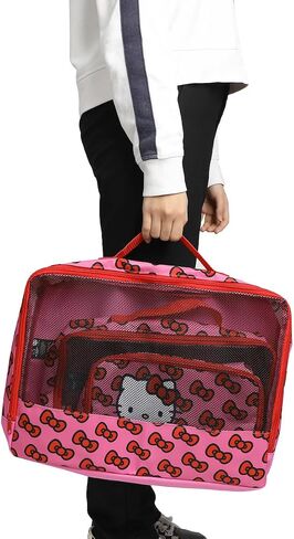 Bioworld Hello Kitty Packing Cube & Hang Tag Set - Cute and Organized Travel! in Saudi Arabia