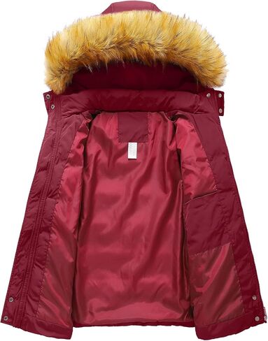 Szory Women's Down Thicken Winter Coat Quilted Warm Puffer Jacket with Removable Fur Hood in Kuwait