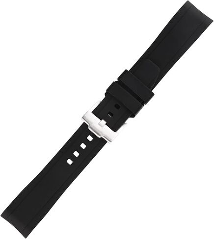 Rubber 20MM Watch Bands Compatible Fit for Rolex GMT Submariner Ghost Daytona Yachtmaster Deployment Buckle Silicone Replacement Strap Wirstband for Men and Women Waterproof Bracelet Watch accessories in Saudi Arabia