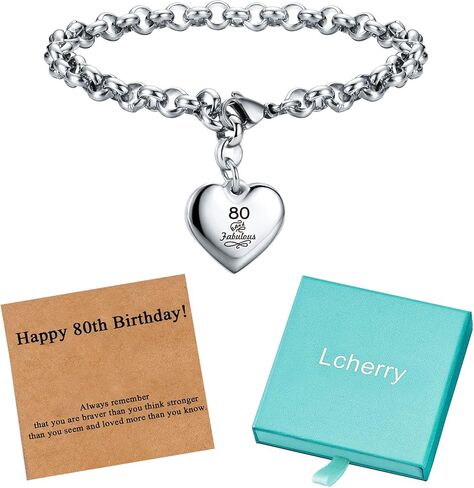 Lcherry أساور عيد ميلاد سعيد للفتيات أساور عيد ميلاد سحر القلب للنساء هدايا عيد ميلاد للنساء فتاة 8th 10th 11st 12th 13th 16th 21th 25th 30th 40th 50th 60th 70th in Kuwait