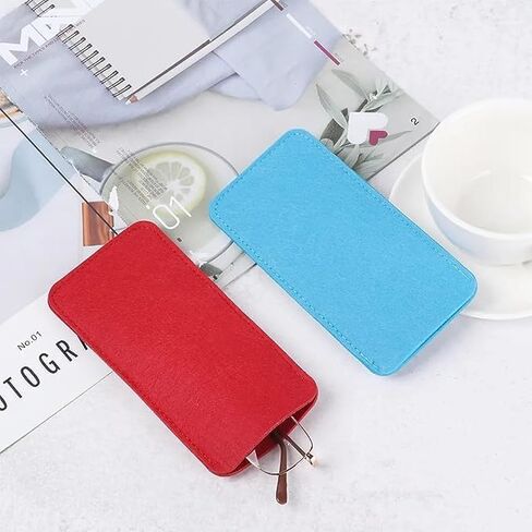 Pack of 7 Soft Glasses Case, Felt Slip In Eyeglasses Case Slim Sunglasses Pouch for Women Men in Saudi Arabia