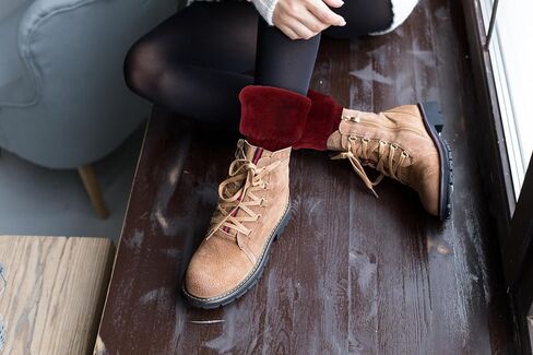Benefeet Sox Womens Faux Fur Boot Cuffs Girls Cable Knit Ankle Warmers Socks Winter Warm Short Boot Toppers Socks Leg Warmers in Saudi Arabia