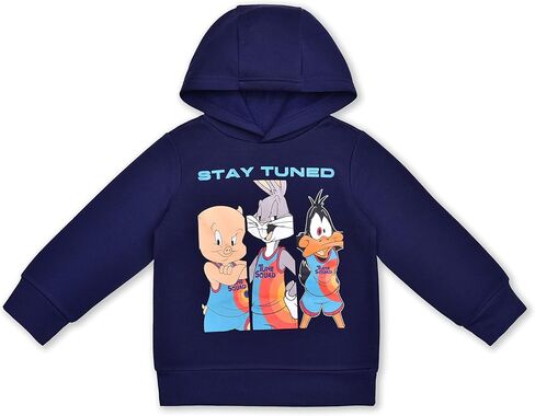 وارنر براذرز لوني تونز سبيس جام بويز هوديي وسروال الركض للأطفال الصغار والصغار - كحلي/بيج in Kuwait