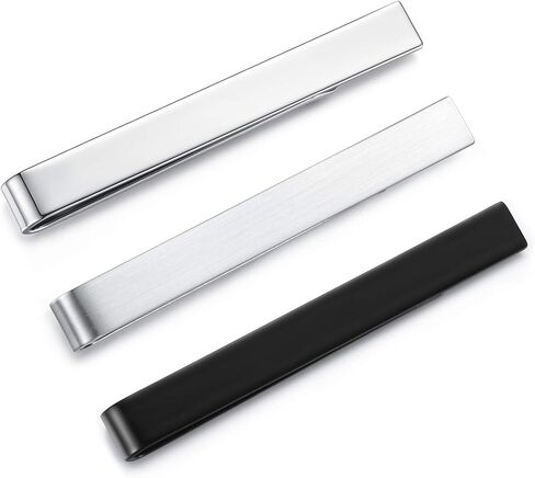 3pcs Honey Bear Mens Tie clip Set Tie Bar - Normal Size Stainless Steel For Business Wedding Gift,5.4cm in Saudi Arabia