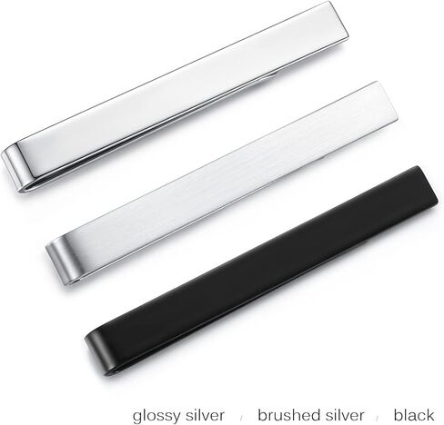 3pcs Honey Bear Mens Tie clip Set Tie Bar - Normal Size Stainless Steel For Business Wedding Gift,5.4cm in Saudi Arabia