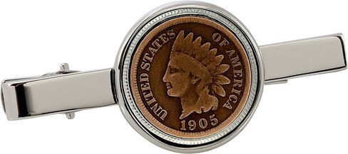 مشبك ربطة عنق فضي اللون من Indian Penny in Saudi Arabia