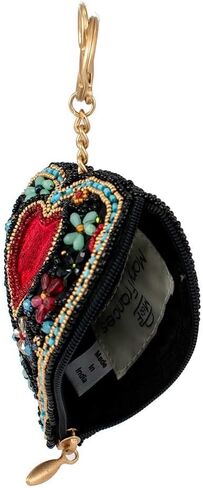 Mary Frances House of Hearts Beaded Handbag, Coin Purse with Zipper Pull, Crossbody Bags, Handmade Design, Women's Fashion in Saudi Arabia