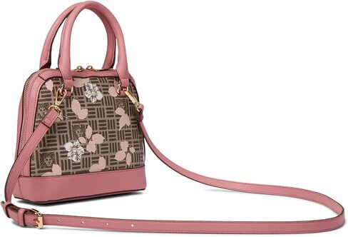 Anne Klein Mini Convertible Top Handle with Floral Overlay in Kuwait