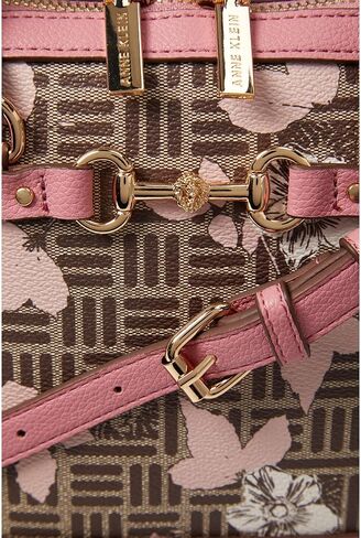 Anne Klein Mini Convertible Top Handle with Floral Overlay in Kuwait