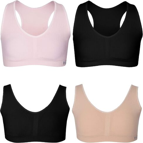 B2BODY Girls Bras Seamless Padded Training Bra for Teen Pullover Sports Bras in Saudi Arabia