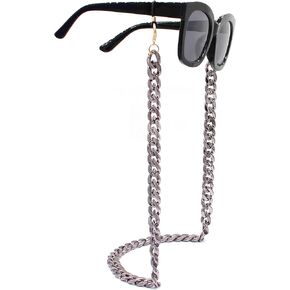 سلسلة وصلات إكسسوارات الأزياء أقنعة ونظارات بمقاس متوسط (فضي داكن) in Kuwait