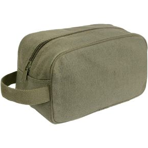 Rothco Canvas Travel Kit Bag Toiletry Bag Military Dopp Kit