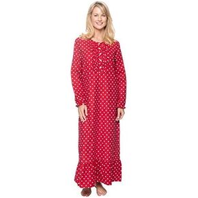Noble Mount Long Nightgowns for Women - 100% Cotton Flannel Nightgown in Kuwait