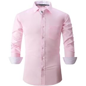 Arjen Kroos Men's Dress Shirts Regular Fit Long Sleeve Casual Button Down Shirts for Men