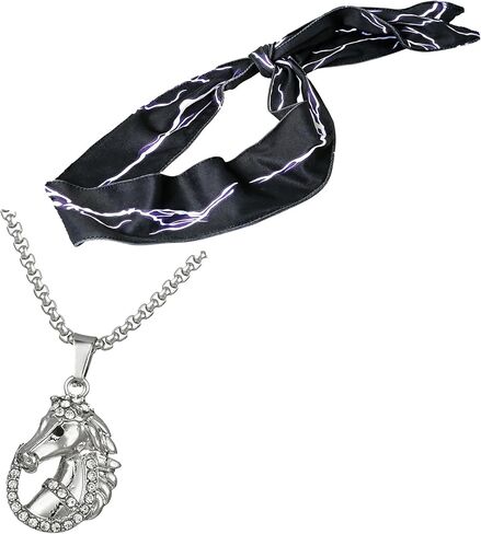 BULKITEM كين الحصان قلادة وكين عقال، كين فيلم زي، البرق عقال هدية للرجال تأثيري حزب فاني حزمة in Kuwait