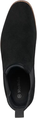 حذاء تشيلسي كاجوال بطول الكاحل من الشمواه للرجال من رولدا، حذاء رسمي مرن سهل الارتداء للرجال in Kuwait