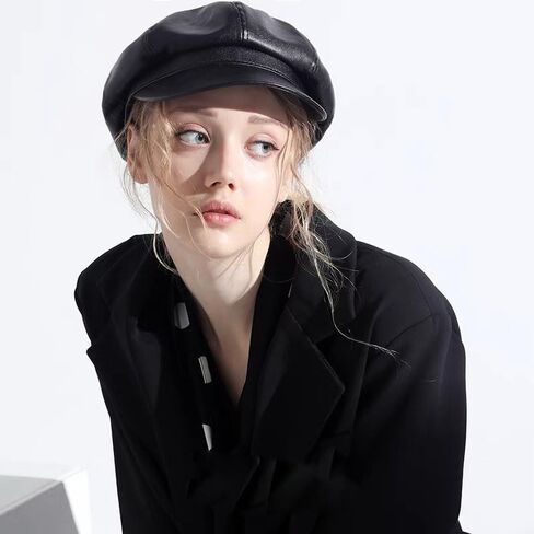 Black PU Hat Rain Hat in Kuwait