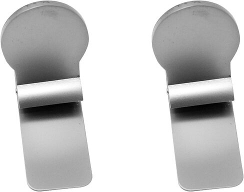 Stephanie Imports Set of 2 Chrome-Plated Hinged Stainless Steel Money Clips (Engravable) in Saudi Arabia
