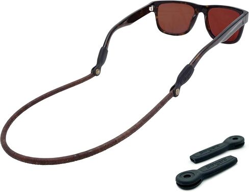 حبل النظارات الشمسية من جلد الفلين الفاخر من SLINGERZ | أحزمة النظارات وسلاسل النظارات المريحة والأنيقة | يناسب جميع النظارات in Kuwait