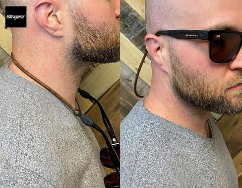 حبل النظارات الشمسية من جلد الفلين الفاخر من SLINGERZ | أحزمة النظارات وسلاسل النظارات المريحة والأنيقة | يناسب جميع النظارات in Kuwait