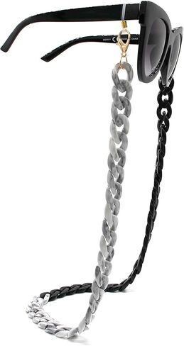 حامل سلسلة قناع الحليب + قناع جرأة وسلسلة شمسية كبيرة الحجم من الرخام الأسود حامل سلسلة ربط بدرجتين من اللون in Kuwait