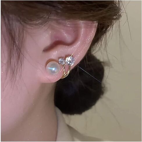 2 Pairs Lymphvity Germanium Earrings CZ Zircon Acupressure Lymphatic Drainage Earrings Halolux Lymphatic Germanium Earrings Lymphatic Earrings for Women Jewelry Gift in Saudi Arabia