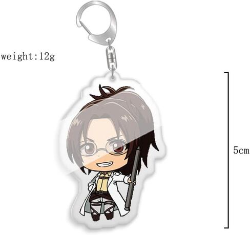 سلسلة مفاتيح انيمي اتاك كوسبلاي من ياناسا، سلسلة مفاتيح تيتيان اكسسوارات ايرين للرجال 16 قطعة، متعددة الالوان، M in Kuwait