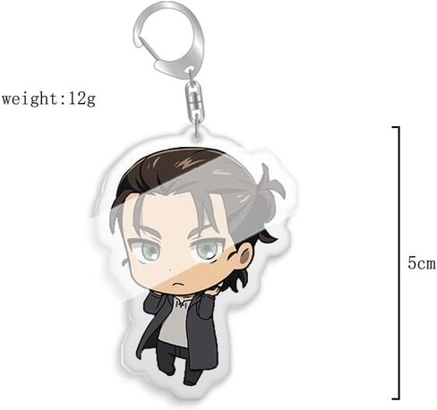 سلسلة مفاتيح انيمي اتاك كوسبلاي من ياناسا، سلسلة مفاتيح تيتيان اكسسوارات ايرين للرجال 16 قطعة، متعددة الالوان، M in Kuwait