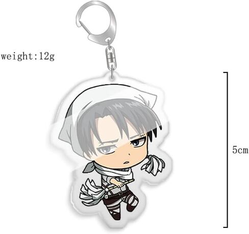 سلسلة مفاتيح انيمي اتاك كوسبلاي من ياناسا، سلسلة مفاتيح تيتيان اكسسوارات ايرين للرجال 16 قطعة، متعددة الالوان، M in Kuwait